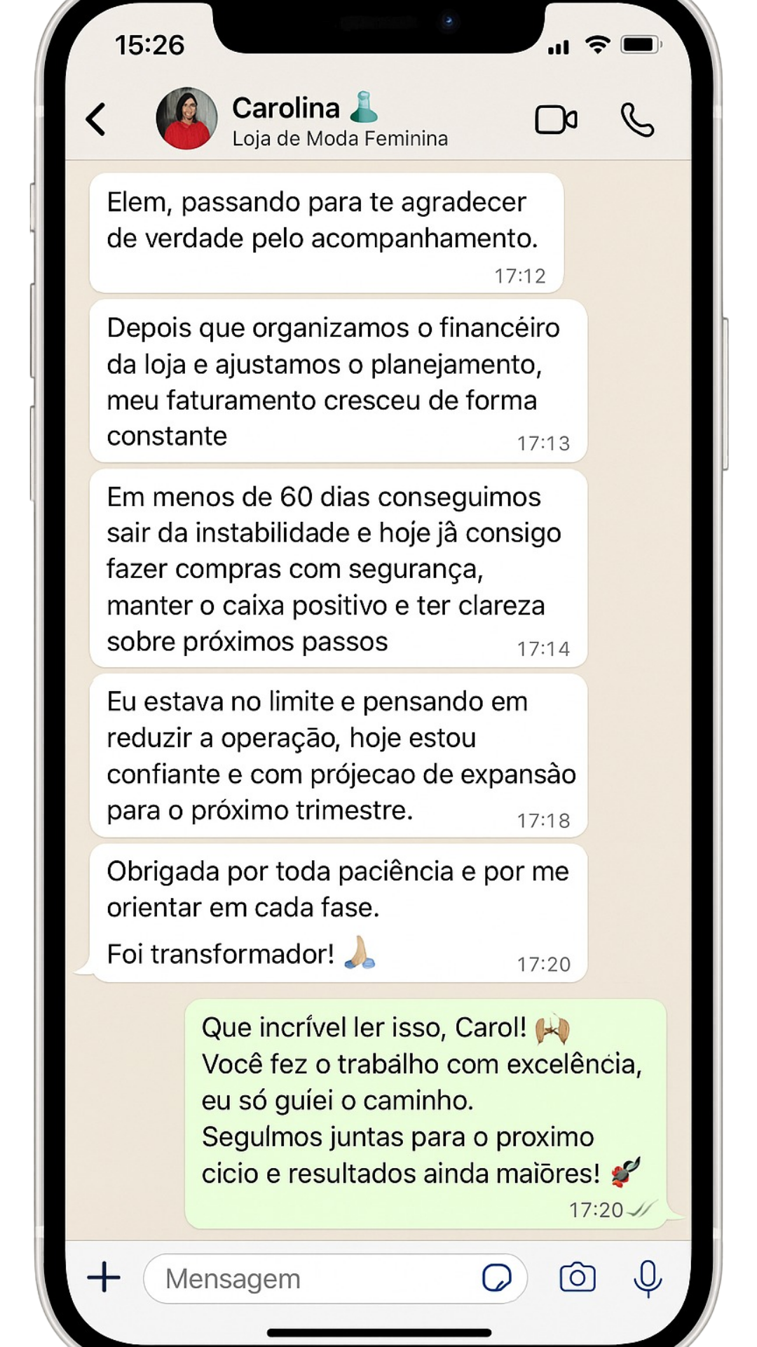 Feedback Decisão Lucrativa