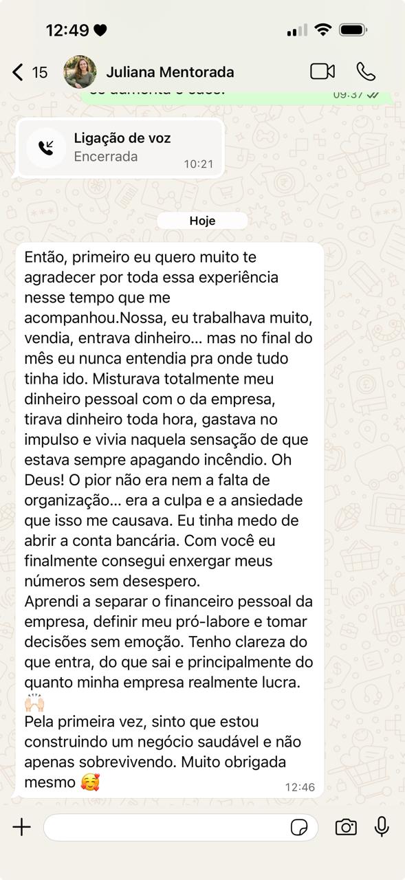 Feedback Decisão Lucrativa